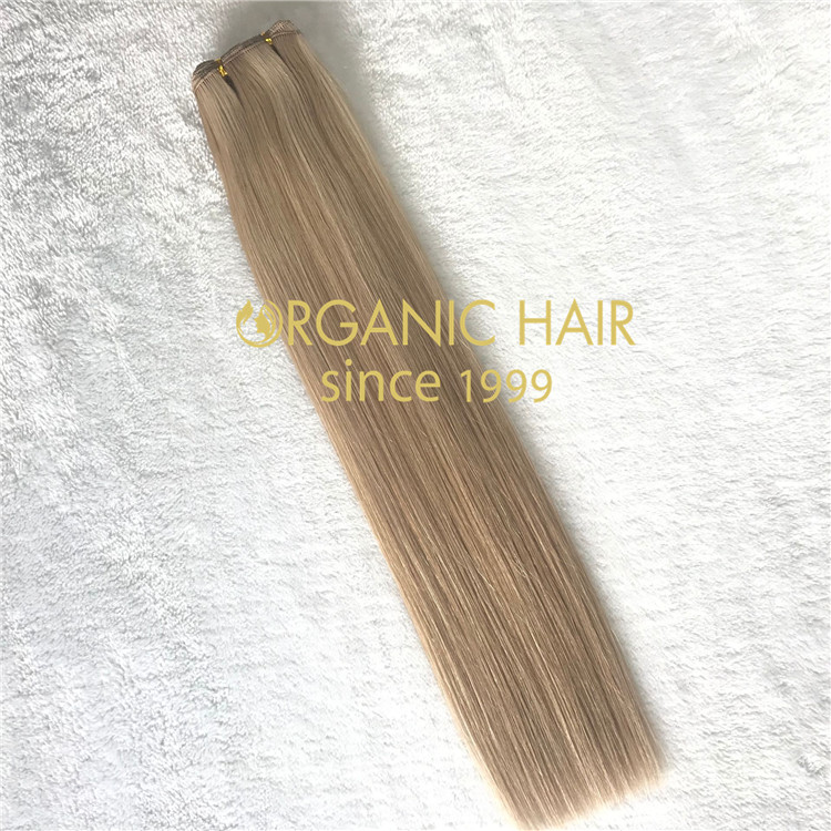  Piano color 18/22 handtied weft with full cuticle intact  C83